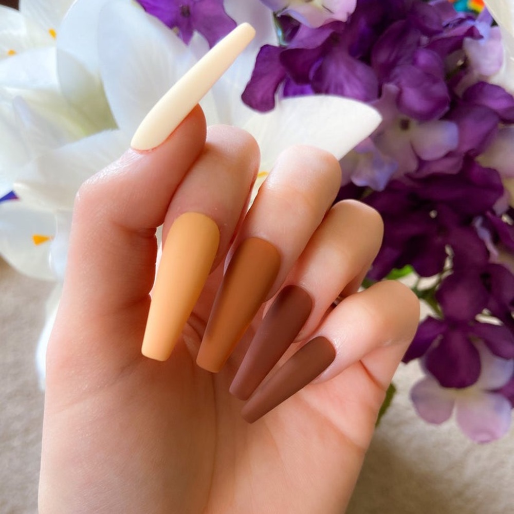 Mocha Vibes Press-On Nails